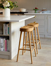 Set of Four Weathered Oak Stools