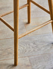Set of Four Weathered Oak Stools