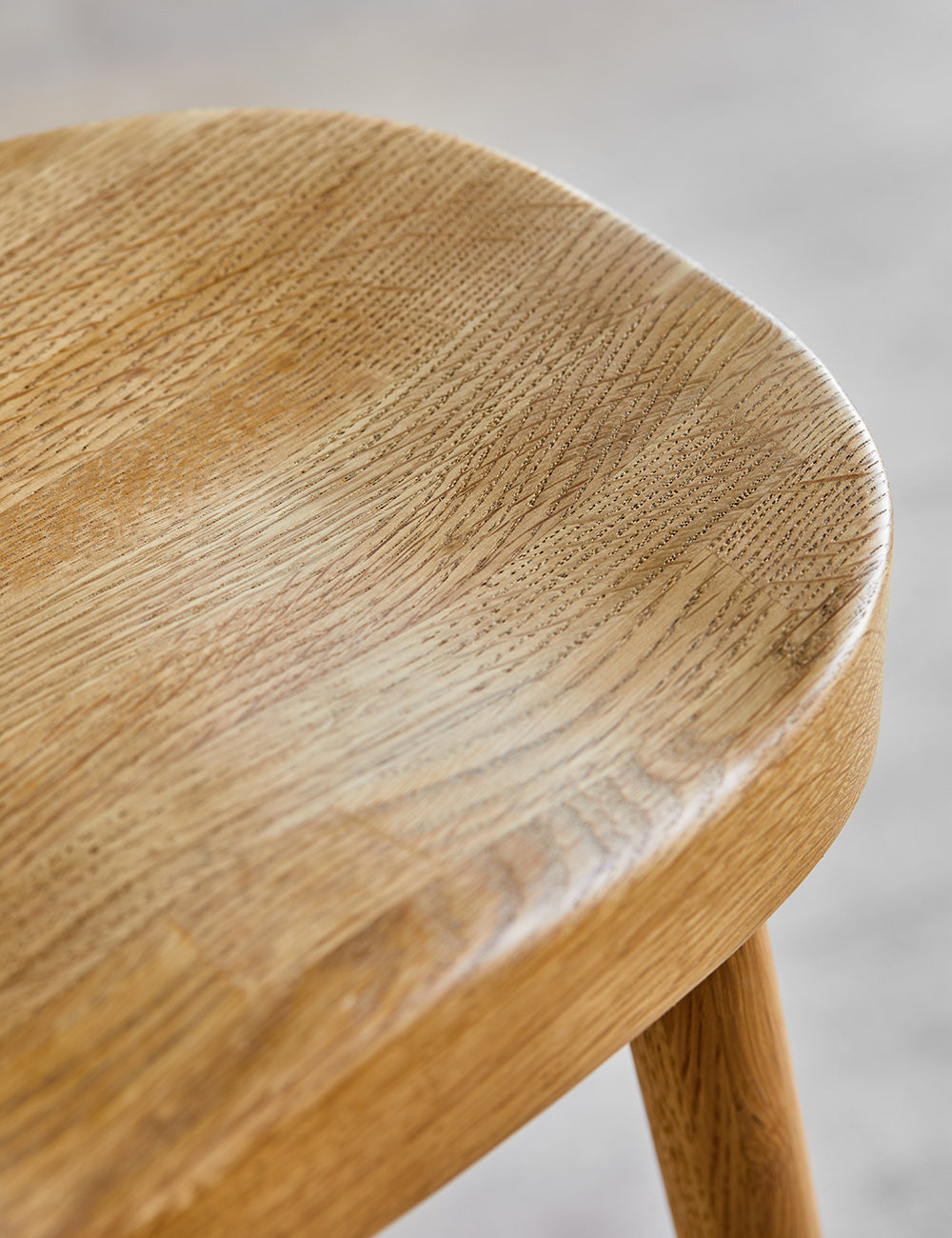 Set of Four Weathered Oak Stools