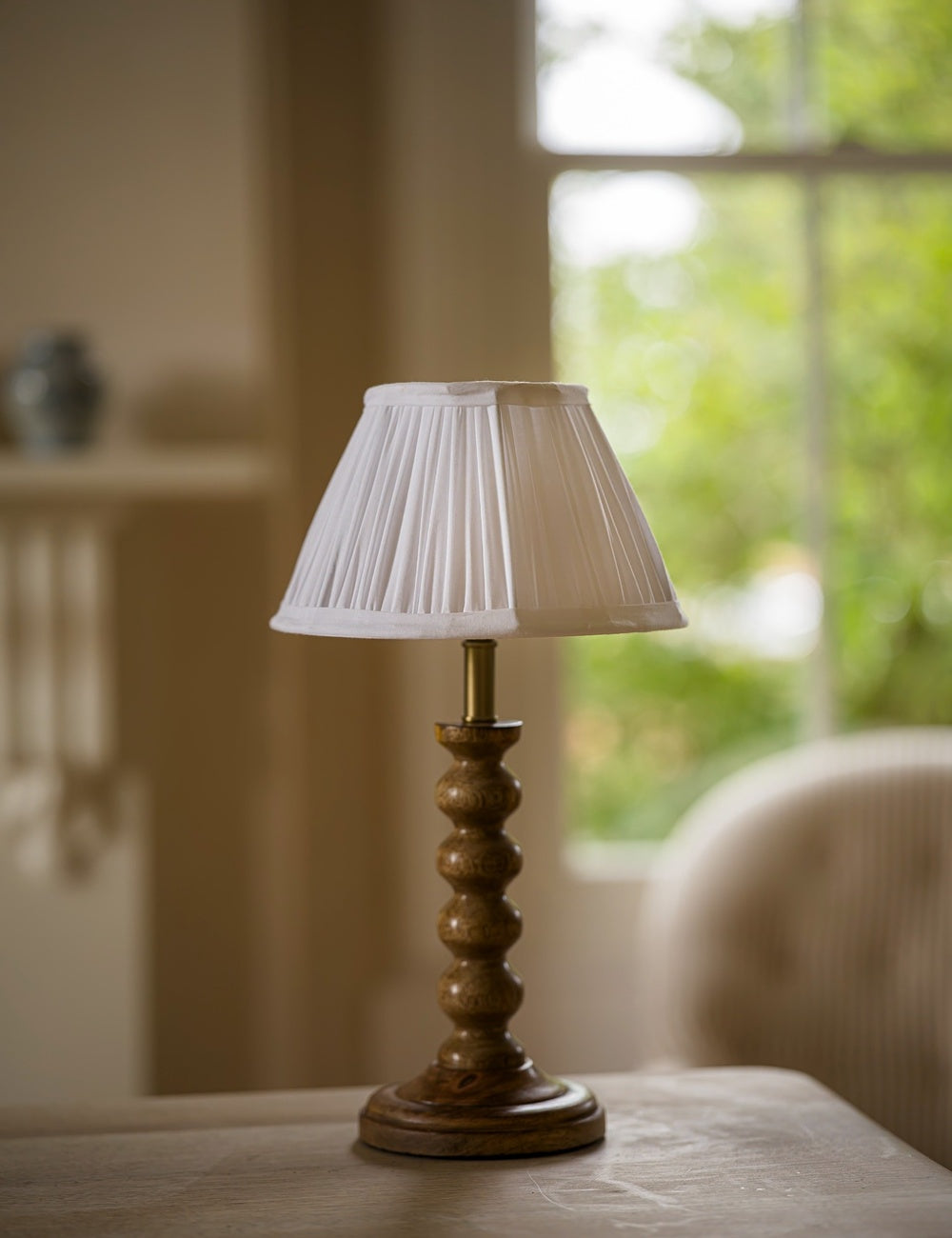 Pleated White Shade