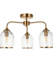 Fitzroy 3 Pendant Light Brushed Aged Brass