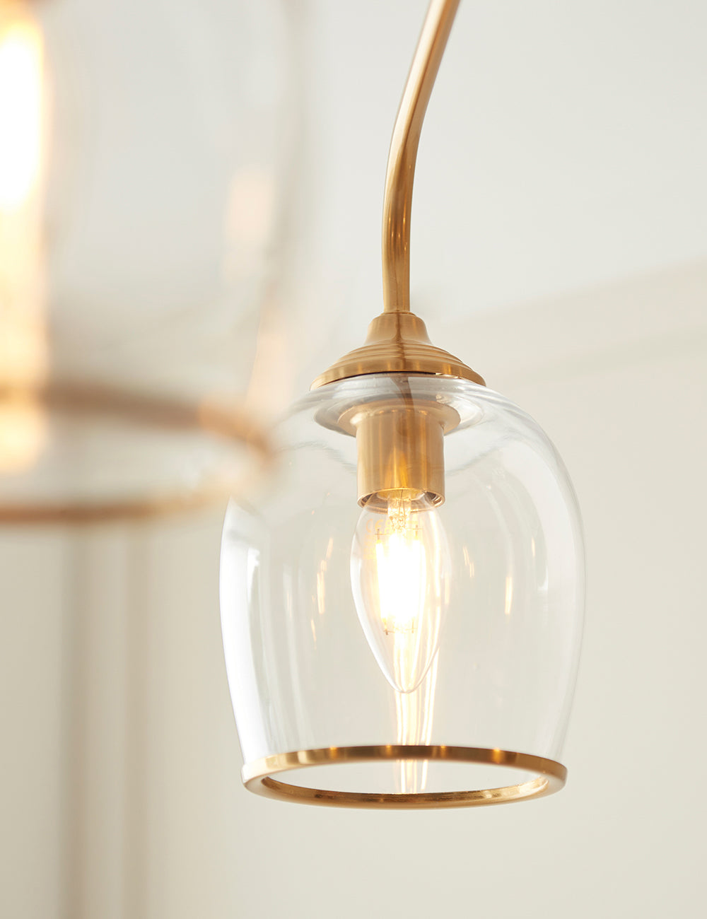 Fitzroy 5 Pendant Light Brushed Aged Brass