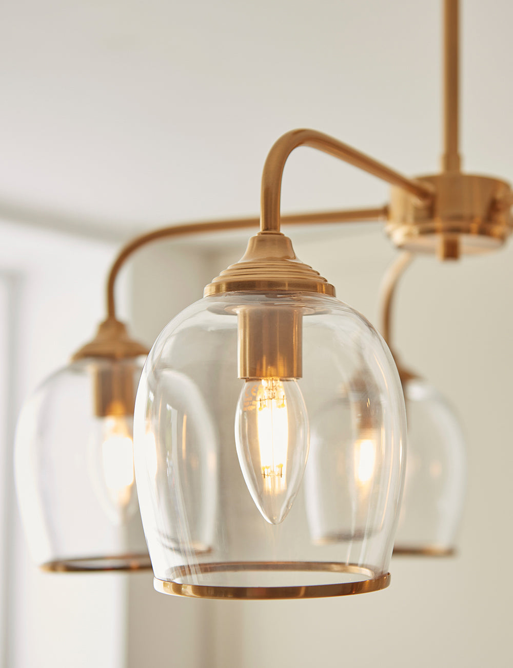 Fitzroy 5 Pendant Light Brushed Aged Brass