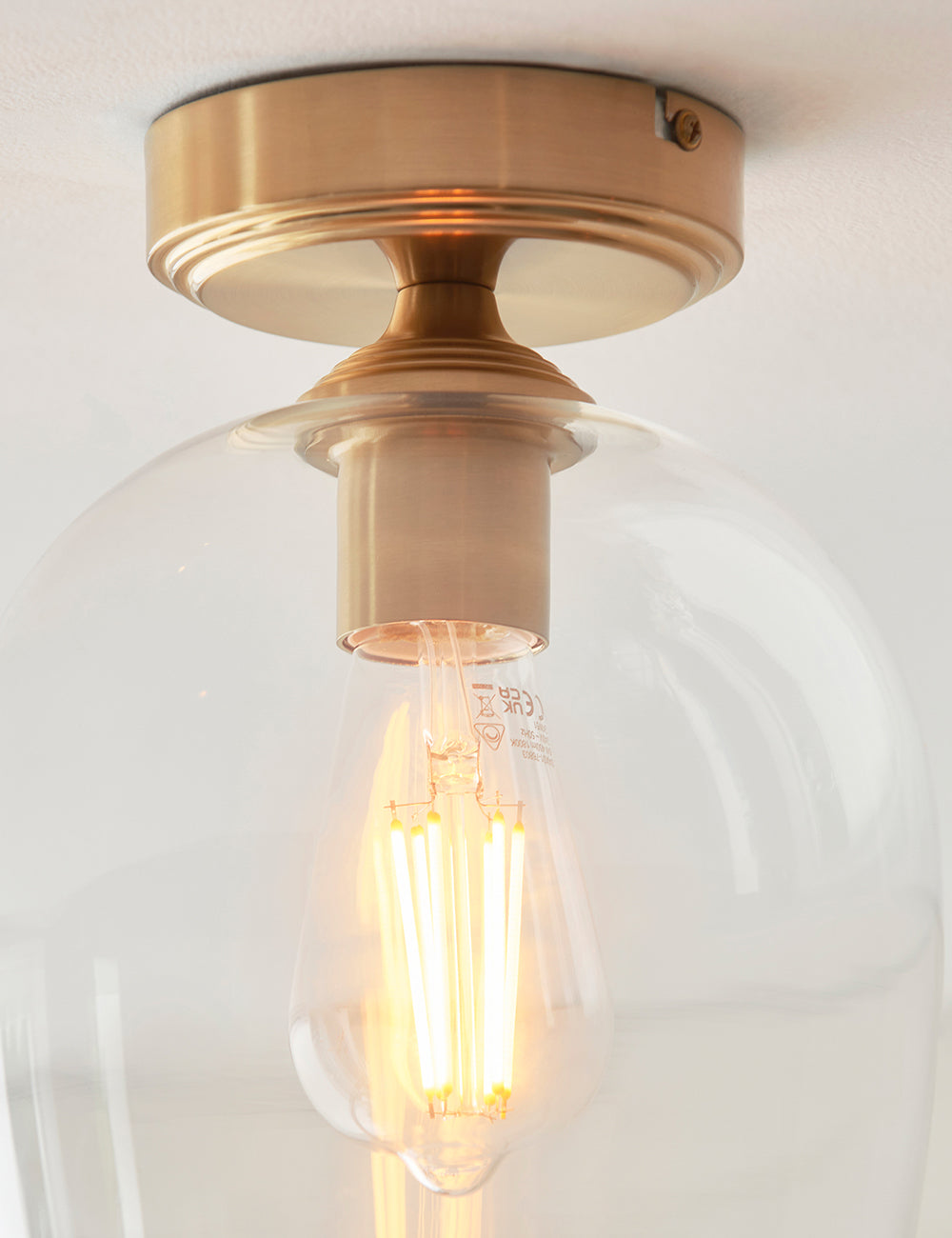 Fitzroy Pendant Light Brushed Aged Brass