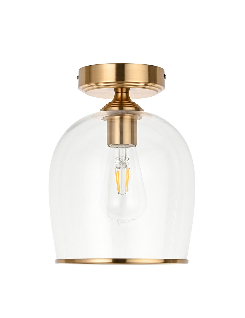 Fitzroy Pendant Light Brushed Aged Brass