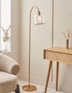 Fitzroy Pendant Floor Light Brushed Aged Brass