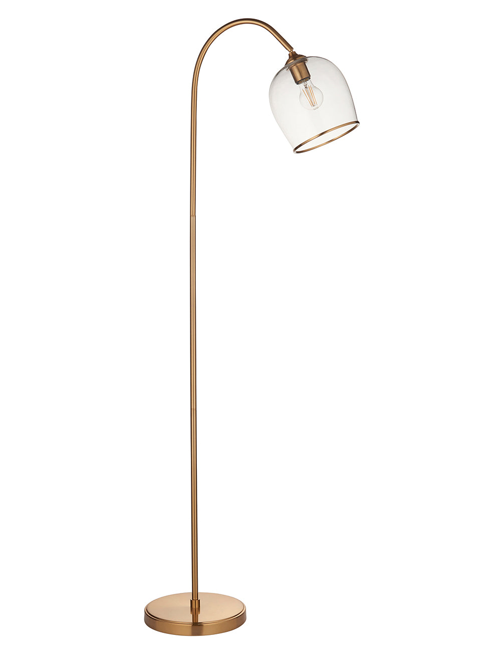 Fitzroy Pendant Floor Light Brushed Aged Brass