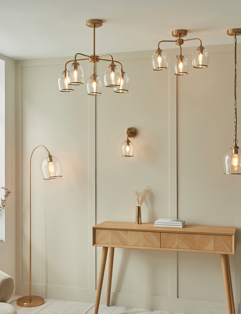 Fitzroy Wall Light Brushed Aged Brass