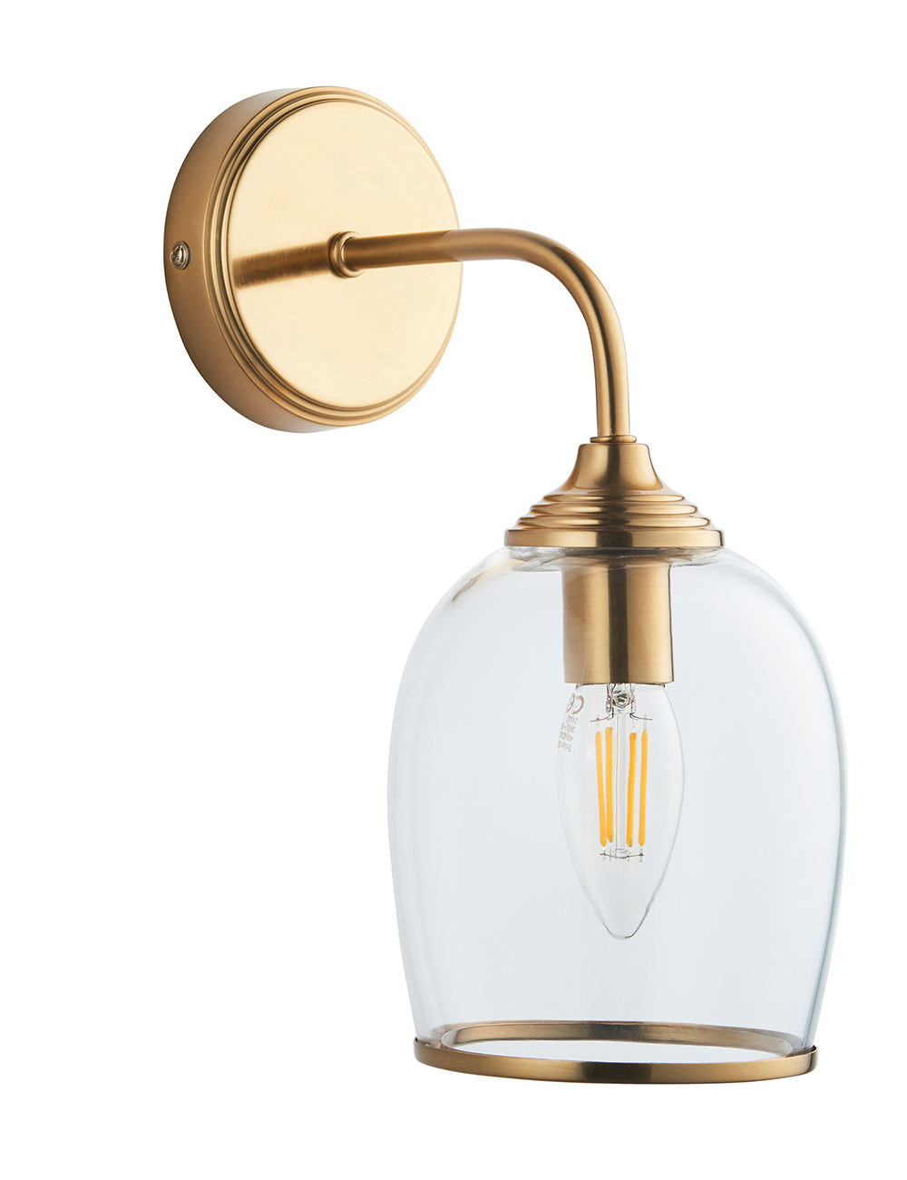 Fitzroy Wall Light Brushed Aged Brass
