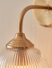 Fitzroy Ribbed Wall Light Brushed Aged Brass