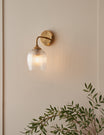 Fitzroy Ribbed Wall Light Brushed Aged Brass