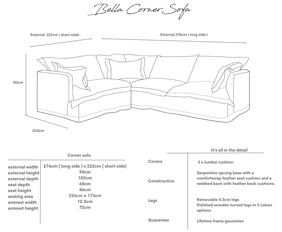 Dulwich Sofa Dimensions
