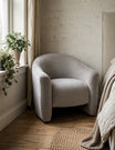 Elio armchair in pebble