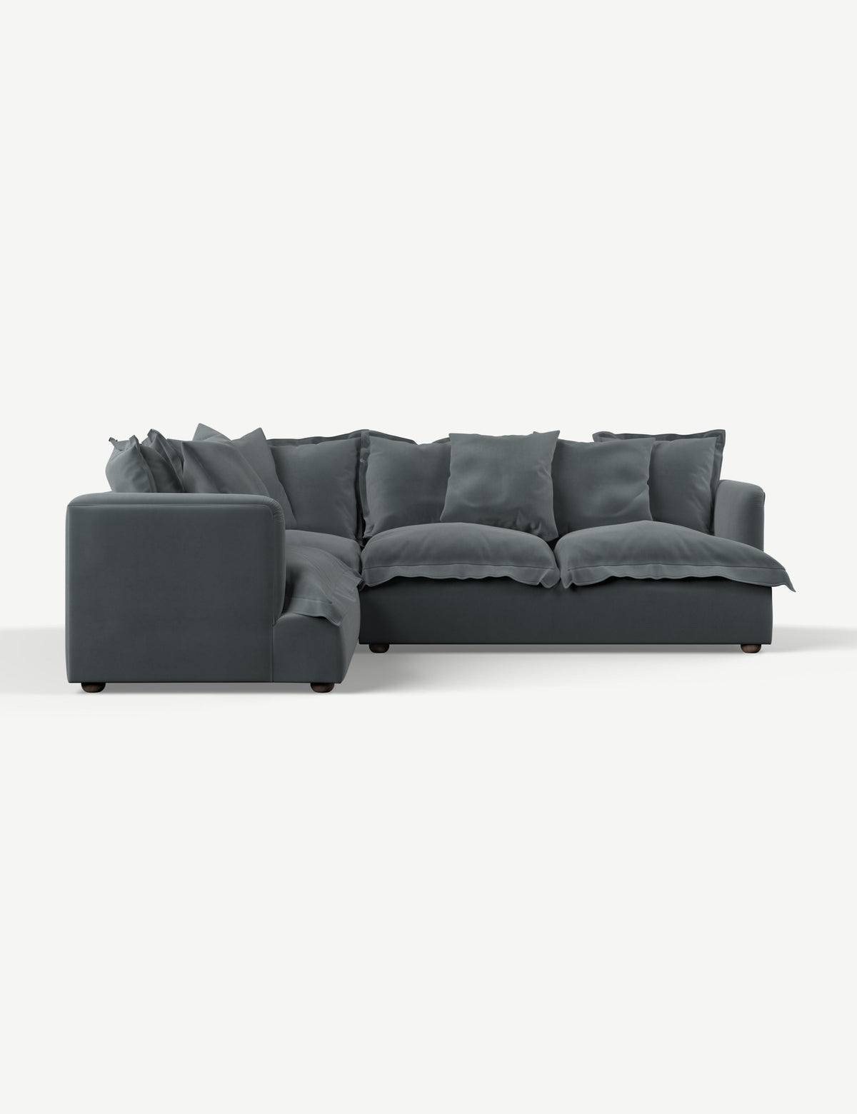 Velvet Grey Left Hand Facing