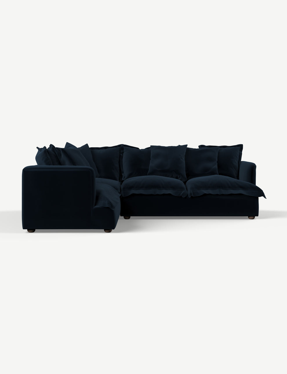 Velvet Prussian Blue Left Hand Facing
