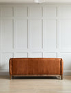 Alabama Brown Leather Three Seater Sofa