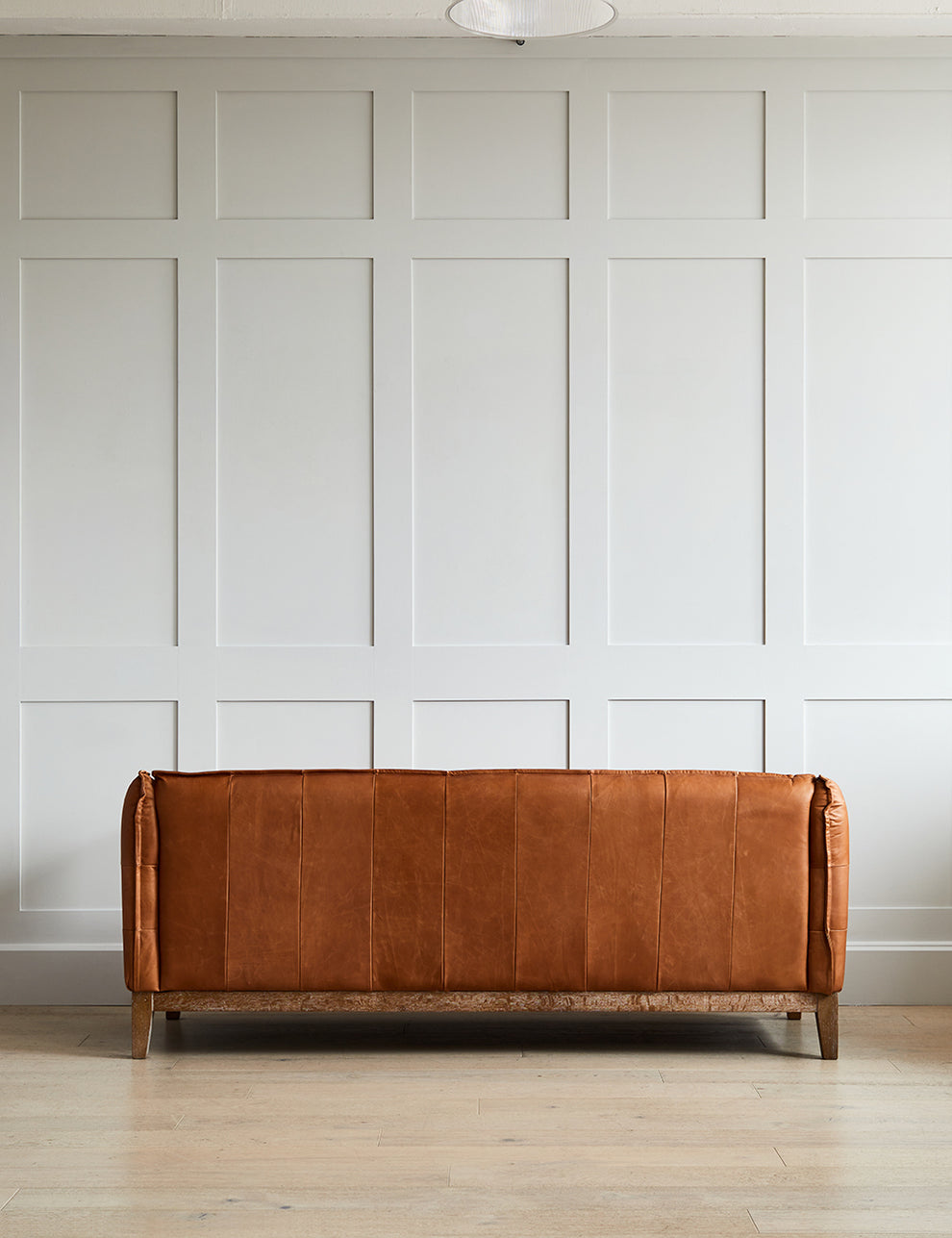 Alabama Brown Leather Three Seater Sofa