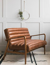 Mid-Century Leather Two Seater